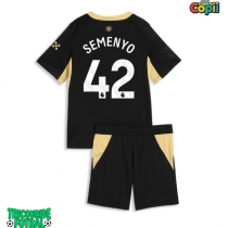 Echipament fotbal Manchester City Antoine Semenyo #42 Tricou Deplasare 2026-27 pentru copii maneca scurta (+ Pantaloni scurti)