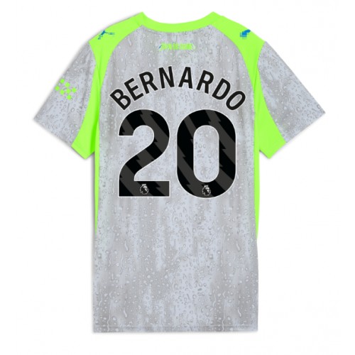 Echipament fotbal Manchester City Bernardo Silva #20 Tricou Treilea 2025-26 pentru femei maneca scurta Echipament fotbal Manchester City Bernardo Silva #20 Tricou Treilea 2025-26 pentru femei maneca scurta