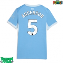 Echipament fotbal Manchester City Elliot Anderson #5 Tricou Acasa 2026-27 pentru femei maneca scurta