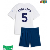 Echipament fotbal Manchester City Elliot Anderson #5 Tricou Treilea 2026-27 pentru copii maneca scurta (+ Pantaloni scurti)