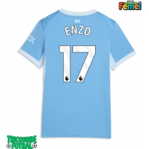 Echipament fotbal Manchester City Enzo Fernandez #17 Tricou Acasa 2026-27 pentru femei maneca scurta