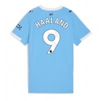 Echipament fotbal Manchester City Erling Haaland #9 Tricou Acasa 2025-26 pentru femei maneca scurta