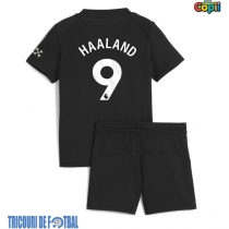 Echipament fotbal Manchester City Erling Haaland #9 Tricou Deplasare 2025-26 pentru copii maneca scurta (+ Pantaloni scurti)