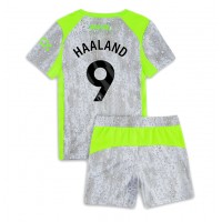 Echipament fotbal Manchester City Erling Haaland #9 Tricou Treilea 2025-26 pentru copii maneca scurta (+ Pantaloni scurti)