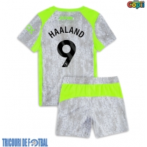 Echipament fotbal Manchester City Erling Haaland #9 Tricou Treilea 2025-26 pentru copii maneca scurta (+ Pantaloni scurti)