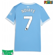 Echipament fotbal Manchester City Iliman Ndiaye #7 Tricou Acasa 2026-27 pentru femei maneca scurta