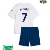 Echipament fotbal Manchester City Iliman Ndiaye #7 Tricou Treilea 2026-27 pentru copii maneca scurta (+ Pantaloni scurti)