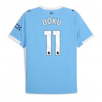Echipament fotbal Manchester City Jeremy Doku #11 Tricou Acasa 2025-26 maneca scurta