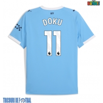 Echipament fotbal Manchester City Jeremy Doku #11 Tricou Acasa 2025-26 maneca scurta