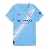 Echipament fotbal Manchester City Jeremy Doku #11 Tricou Acasa 2025-26 pentru femei maneca scurta