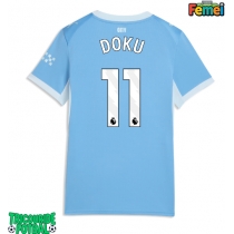 Echipament fotbal Manchester City Jeremy Doku #11 Tricou Acasa 2026-27 pentru femei maneca scurta