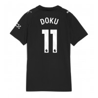 Echipament fotbal Manchester City Jeremy Doku #11 Tricou Deplasare 2025-26 pentru femei maneca scurta