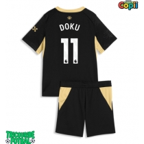Echipament fotbal Manchester City Jeremy Doku #11 Tricou Deplasare 2026-27 pentru copii maneca scurta (+ Pantaloni scurti)