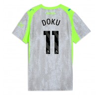 Echipament fotbal Manchester City Jeremy Doku #11 Tricou Treilea 2025-26 pentru femei maneca scurta