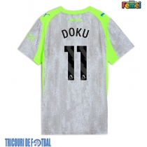 Echipament fotbal Manchester City Jeremy Doku #11 Tricou Treilea 2025-26 pentru femei maneca scurta