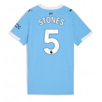 Echipament fotbal Manchester City John Stones #5 Tricou Acasa 2025-26 pentru femei maneca scurta Echipament fotbal Manchester City John Stones #5 Tricou Acasa 2025-26 pentru femei maneca scurta