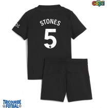 Echipament fotbal Manchester City John Stones #5 Tricou Deplasare 2025-26 pentru copii maneca scurta (+ Pantaloni scurti)