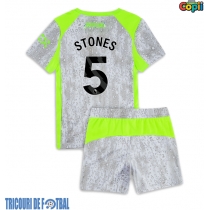 Echipament fotbal Manchester City John Stones #5 Tricou Treilea 2025-26 pentru copii maneca scurta (+ Pantaloni scurti)
