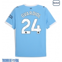 Echipament fotbal Manchester City Josko Gvardiol #24 Tricou Acasa 2025-26 maneca scurta
