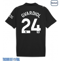 Echipament fotbal Manchester City Josko Gvardiol #24 Tricou Deplasare 2025-26 maneca scurta