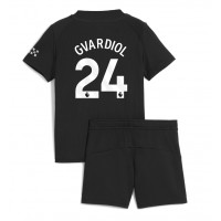Echipament fotbal Manchester City Josko Gvardiol #24 Tricou Deplasare 2025-26 pentru copii maneca scurta (+ Pantaloni scurti)