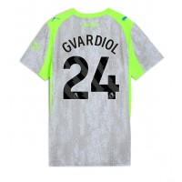 Echipament fotbal Manchester City Josko Gvardiol #24 Tricou Treilea 2025-26 pentru femei maneca scurta