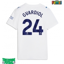Echipament fotbal Manchester City Josko Gvardiol #24 Tricou Treilea 2026-27 pentru femei maneca scurta