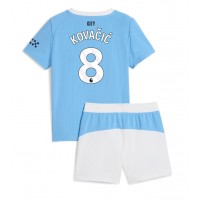 Echipament fotbal Manchester City Mateo Kovacic #8 Tricou Acasa 2025-26 pentru copii maneca scurta (+ Pantaloni scurti)