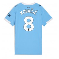 Echipament fotbal Manchester City Mateo Kovacic #8 Tricou Acasa 2025-26 pentru femei maneca scurta Echipament fotbal Manchester City Mateo Kovacic #8 Tricou Acasa 2025-26 pentru femei maneca scurta