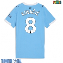 Echipament fotbal Manchester City Mateo Kovacic #8 Tricou Acasa 2025-26 pentru femei maneca scurta