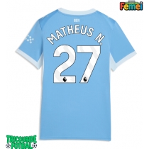 Echipament fotbal Manchester City Matheus Nunes #27 Tricou Acasa 2026-27 pentru femei maneca scurta