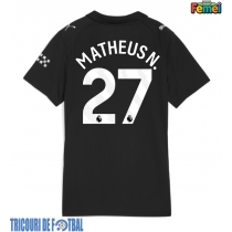 Echipament fotbal Manchester City Matheus Nunes #27 Tricou Deplasare 2025-26 pentru femei maneca scurta