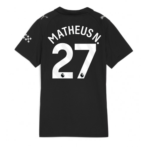 Echipament fotbal Manchester City Matheus Nunes #27 Tricou Deplasare 2025-26 pentru femei maneca scurta Echipament fotbal Manchester City Matheus Nunes #27 Tricou Deplasare 2025-26 pentru femei maneca scurta