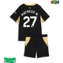 Echipament fotbal Manchester City Matheus Nunes #27 Tricou Deplasare 2026-27 pentru copii maneca scurta (+ Pantaloni scurti)