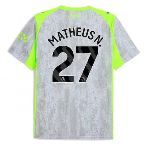 Echipament fotbal Manchester City Matheus Nunes #27 Tricou Treilea 2025-26 maneca scurta Echipament fotbal Manchester City Matheus Nunes #27 Tricou Treilea 2025-26 maneca scurta