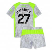 Echipament fotbal Manchester City Matheus Nunes #27 Tricou Treilea 2025-26 pentru copii maneca scurta (+ Pantaloni scurti)