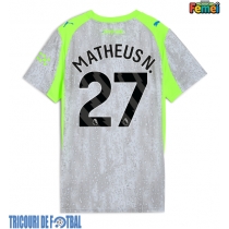 Echipament fotbal Manchester City Matheus Nunes #27 Tricou Treilea 2025-26 pentru femei maneca scurta