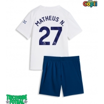 Echipament fotbal Manchester City Matheus Nunes #27 Tricou Treilea 2026-27 pentru copii maneca scurta (+ Pantaloni scurti)