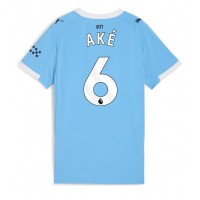 Echipament fotbal Manchester City Nathan Ake #6 Tricou Acasa 2025-26 pentru femei maneca scurta