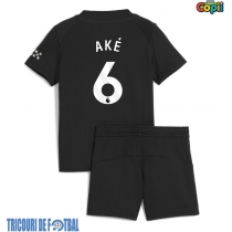Echipament fotbal Manchester City Nathan Ake #6 Tricou Deplasare 2025-26 pentru copii maneca scurta (+ Pantaloni scurti)