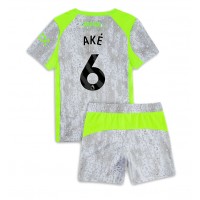 Echipament fotbal Manchester City Nathan Ake #6 Tricou Treilea 2025-26 pentru copii maneca scurta (+ Pantaloni scurti)