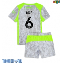 Echipament fotbal Manchester City Nathan Ake #6 Tricou Treilea 2025-26 pentru copii maneca scurta (+ Pantaloni scurti)