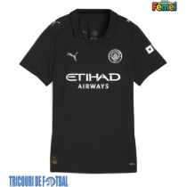 Echipament fotbal Manchester City Nico Gonzalez #14 Tricou Deplasare 2025-26 pentru femei maneca scurta