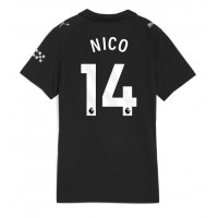 Echipament fotbal Manchester City Nico Gonzalez #14 Tricou Deplasare 2025-26 pentru femei maneca scurta