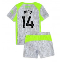 Echipament fotbal Manchester City Nico Gonzalez #14 Tricou Treilea 2025-26 pentru copii maneca scurta (+ Pantaloni scurti)