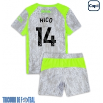 Echipament fotbal Manchester City Nico Gonzalez #14 Tricou Treilea 2025-26 pentru copii maneca scurta (+ Pantaloni scurti)