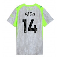 Echipament fotbal Manchester City Nico Gonzalez #14 Tricou Treilea 2025-26 pentru femei maneca scurta