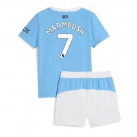 Echipament fotbal Manchester City Omar Marmoush #7 Tricou Acasa 2025-26 pentru copii maneca scurta (+ Pantaloni scurti)
