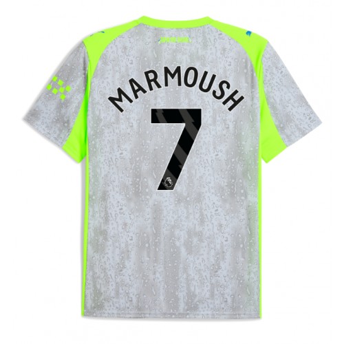 Echipament fotbal Manchester City Omar Marmoush #7 Tricou Treilea 2025-26 maneca scurta Echipament fotbal Manchester City Omar Marmoush #7 Tricou Treilea 2025-26 maneca scurta