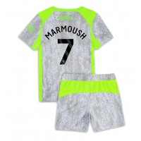 Echipament fotbal Manchester City Omar Marmoush #7 Tricou Treilea 2025-26 pentru copii maneca scurta (+ Pantaloni scurti)